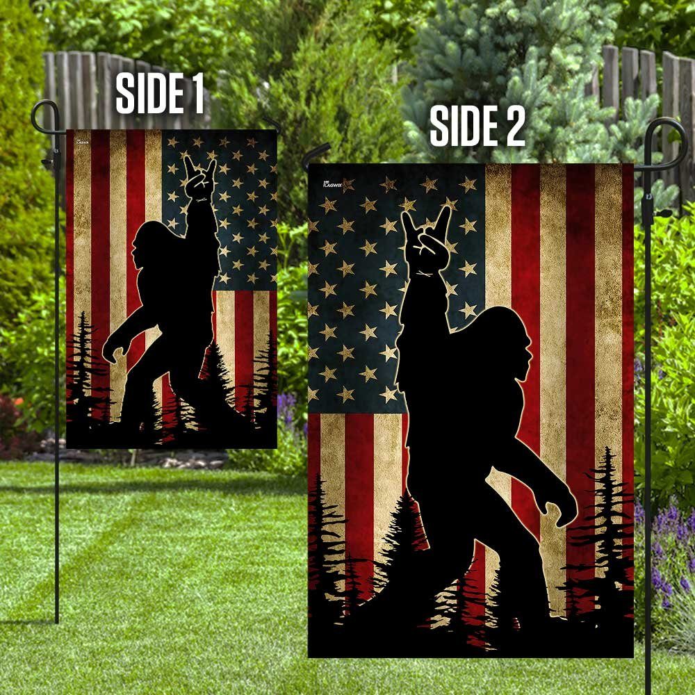 Bigfoot Sasquatch American Flag Dbd F Flagwix