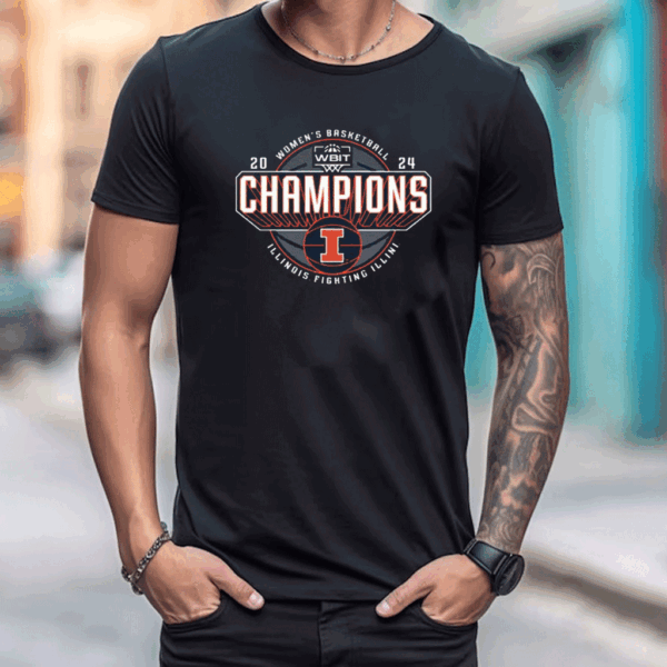 Fighting Illini 2024 Wbit Champions T Shirt