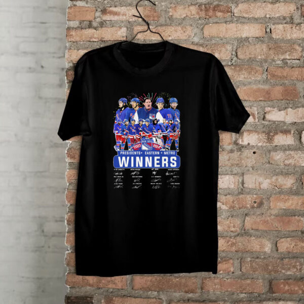 New York Rangers Presidents Eastern Metro Winners 2024 Shirt