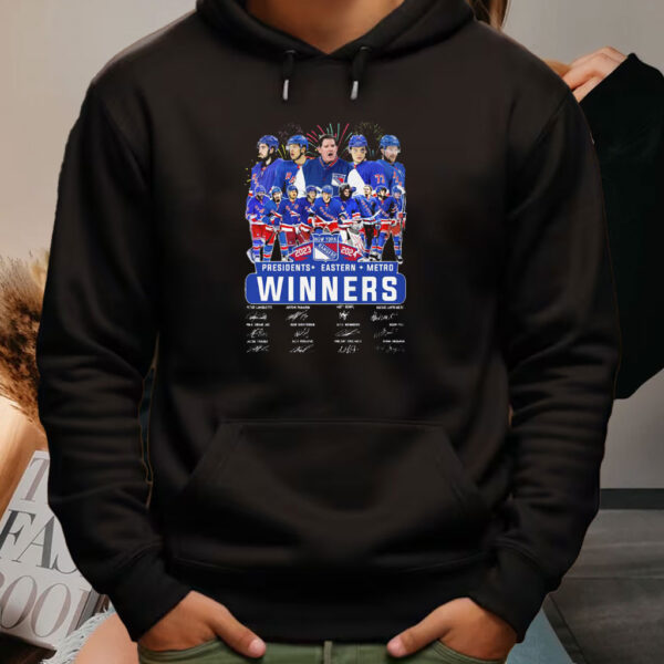 New York Rangers Presidents Eastern Metro Winners 2024 Shirt