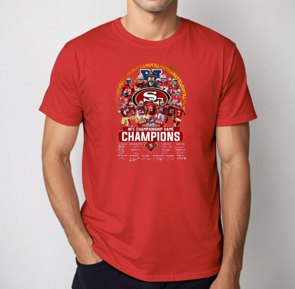 49ers 2023 2024 NFC Championship Game Champions T-Shirt