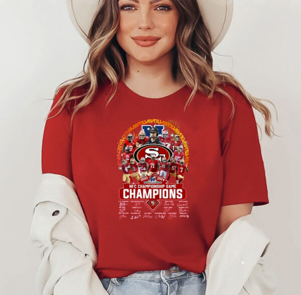 49ers 2023 2024 NFC Championship Game Champions T-Shirt