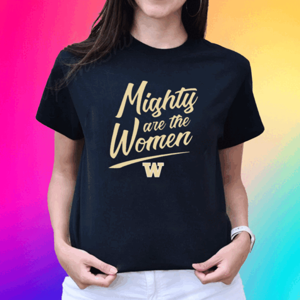 Courtney Gano Wearing Washington Softball Mighty Are The Women Shirt