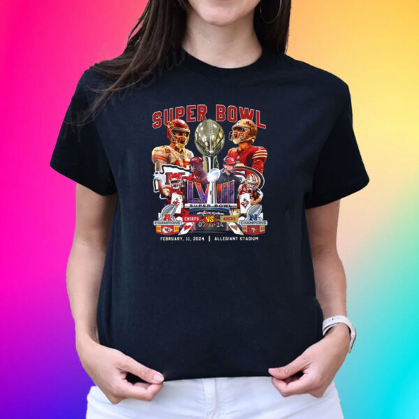 Las Vegas Super Bowl LVIII KC Chiefs VS 49ers T-Shirt