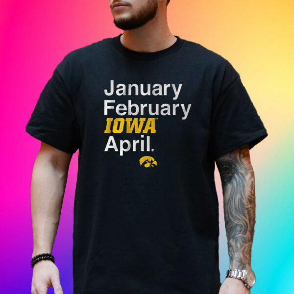 Iowa Basketball January February Iowa April TShirt