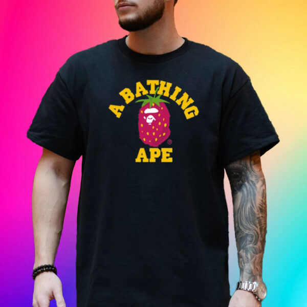 A Bathing Ape Bape Strawberry College T-Shirt