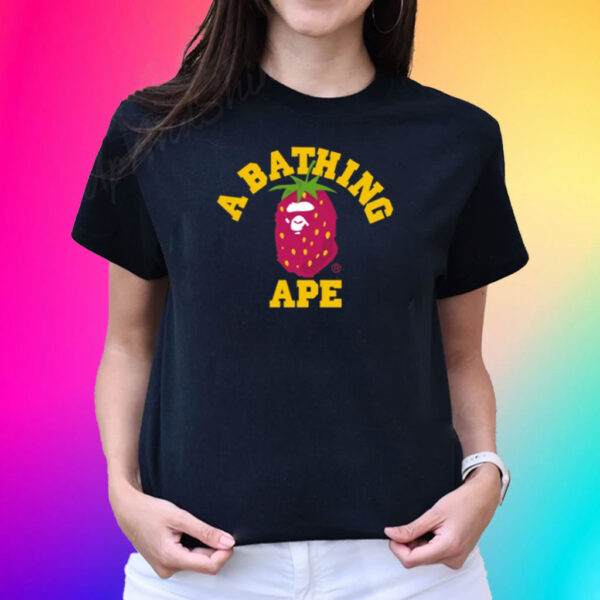 A Bathing Ape Bape Strawberry College T-Shirt