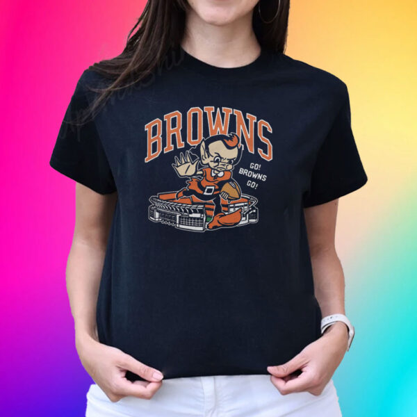 Cleveland Browns Brownie Stiff Arm Stadium 2024 Shirt