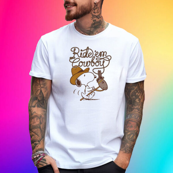 Snoopy Posters Ride Em Cowboy Snoopy T-Shirt