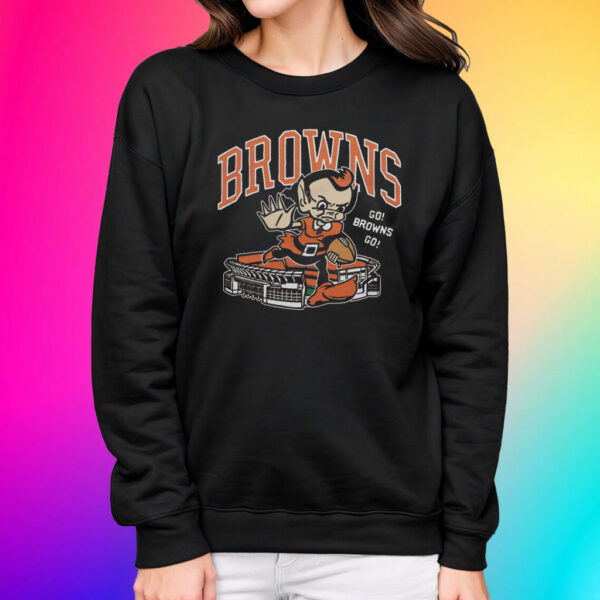 Cleveland Browns Brownie Stiff Arm Stadium 2024 Shirt