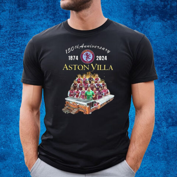 150th Anniversary 1874-2024 Aston Villa T-Shirt