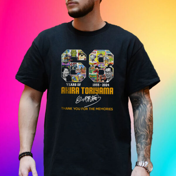 68 Years Akira Toriyama Thank You For The Memories Signature Shirts