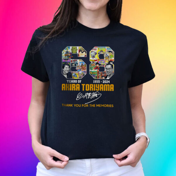 68 Years Akira Toriyama Thank You For The Memories Signature Shirts