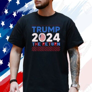 Best Trump Supporter 2024 Patriots Pride USA Flag Election T-Shirt