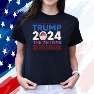 Best Trump Supporter 2024 Patriots Pride USA Flag Election T-Shirt