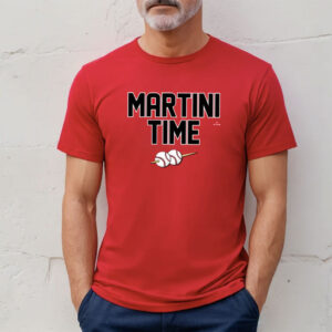 Martini Time Baseball T-Shirt