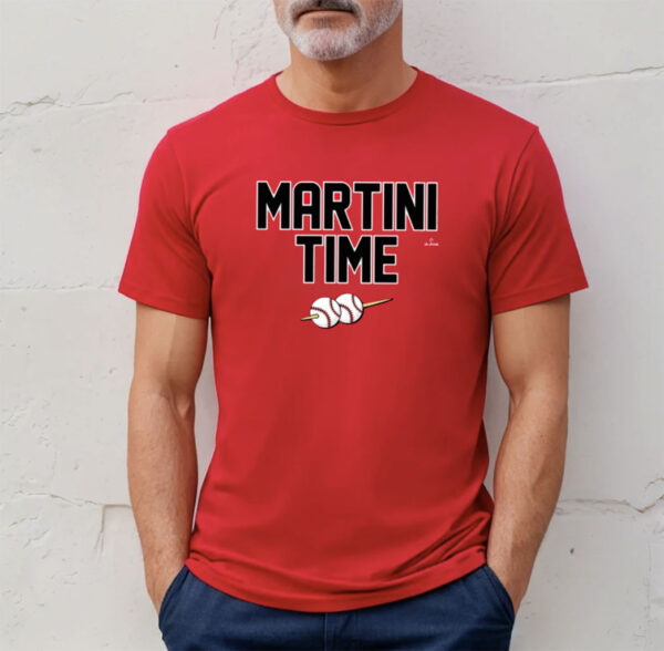 Martini Time Baseball T-Shirt