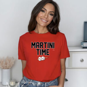 Martini Time Baseball T-Shirt