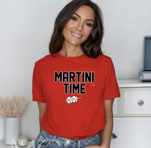 Martini Time Baseball T-Shirt