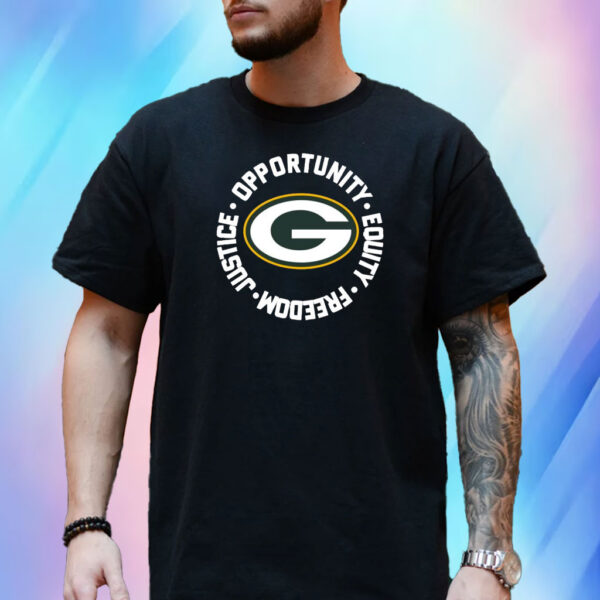 Green Bay Packers Opportunity Equality Freedom Justice Shirts