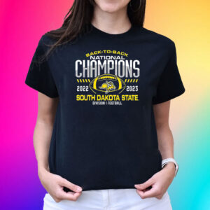 South Dakota State Jackrabbits Back To Back Fcs Football National Champions T-Shirt