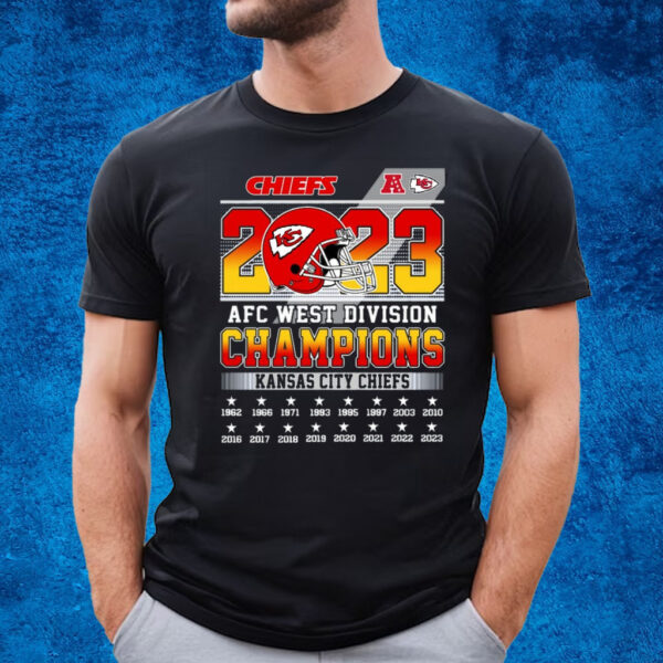 2023 AFC West Division Champions Kansas City Chiefs T-Shirt