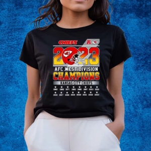 2023 AFC West Division Champions Kansas City Chiefs T-Shirts