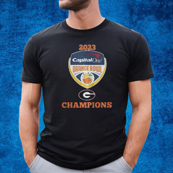 2023 Capital Orange Bowl Georgia Football Champions T-Shirt