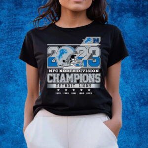 2023 NFC North Division Champions Detroit Lions T-Shirts