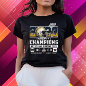 2023 Sun Bowl Champions Notre Dame Fighting Irish 40 – 08 Oregon State Beavers T-Shirts