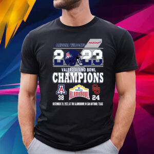 2023 Valero Alamo Bowl Champions Arizona Wildcats 38 – 24 Oklahoma Sooners December 28, 2023 At The Alamodome In San Antonio, Texas T-Shirt