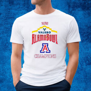 2023 Valero Alamo Bowl Champions Arizona Wildcats Football T-Shirt