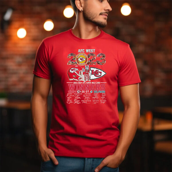 2023 – 2024 Afc Super Wild Card Winners Kansas City Chiefs 26 – 07 Miami Dolphins T-Shirt