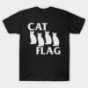 Black Cat Flag – Black Flag Parody T-Shirt Unisex