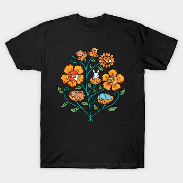 Flowers animals T-Shirt Unisex