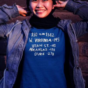 $50 to win $382 w Virginia Utah st arKansas duke T shirt