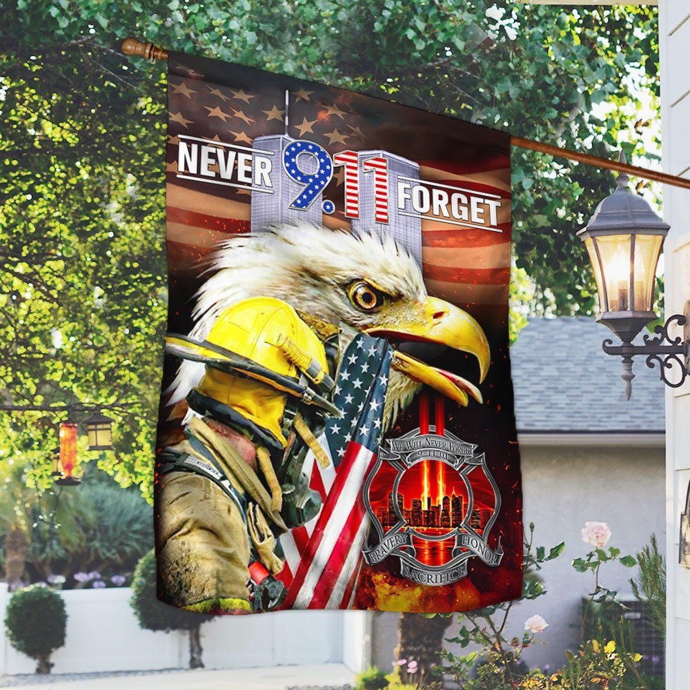 9/11 Firefighter Flag 20th Anniversary Patriot Day QNN527Fv1