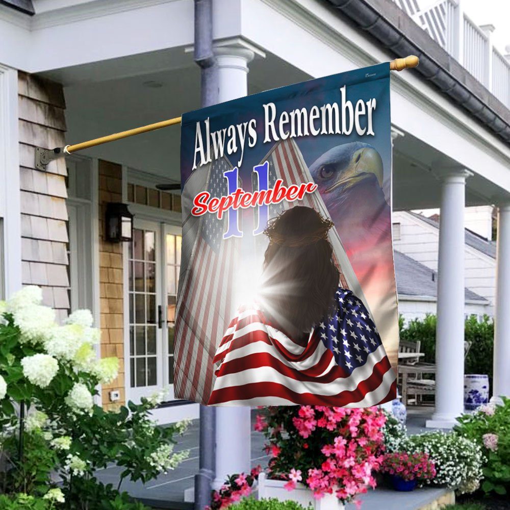 9/11 Flag, Never Forget 911, New Yorkers Always Remembe, One Nation Under God LNT252F