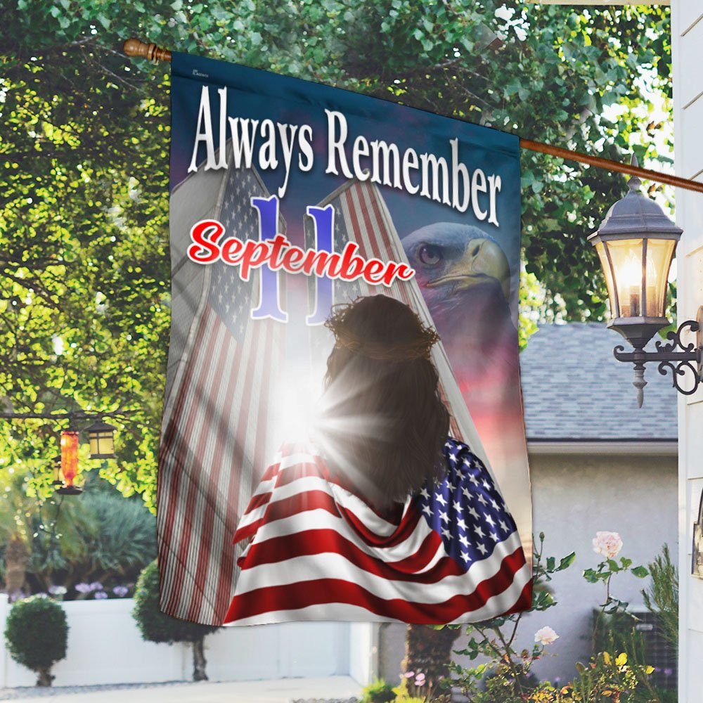 9/11 Flag, Never Forget 911, New Yorkers Always Remembe, One Nation Under God LNT252F