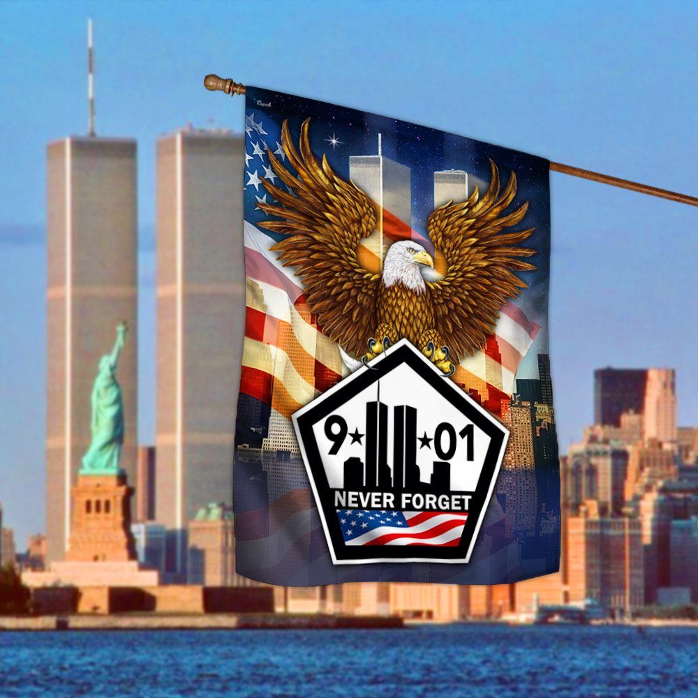 911 Flag Never Forget 911 Partiot Day BNN368F