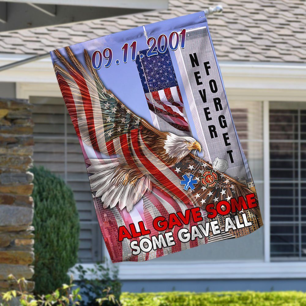 911 Flag Never Forget Eagle American Flag LHA1661F