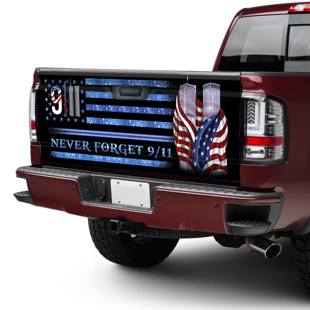 9/11 Never Forget Memorial Truck Tailgate Decal Sticker Wrap DDH2741F 9/11 Never Forget Memorial Truck Tailgate Decal Sticker Wrap DDH2741F