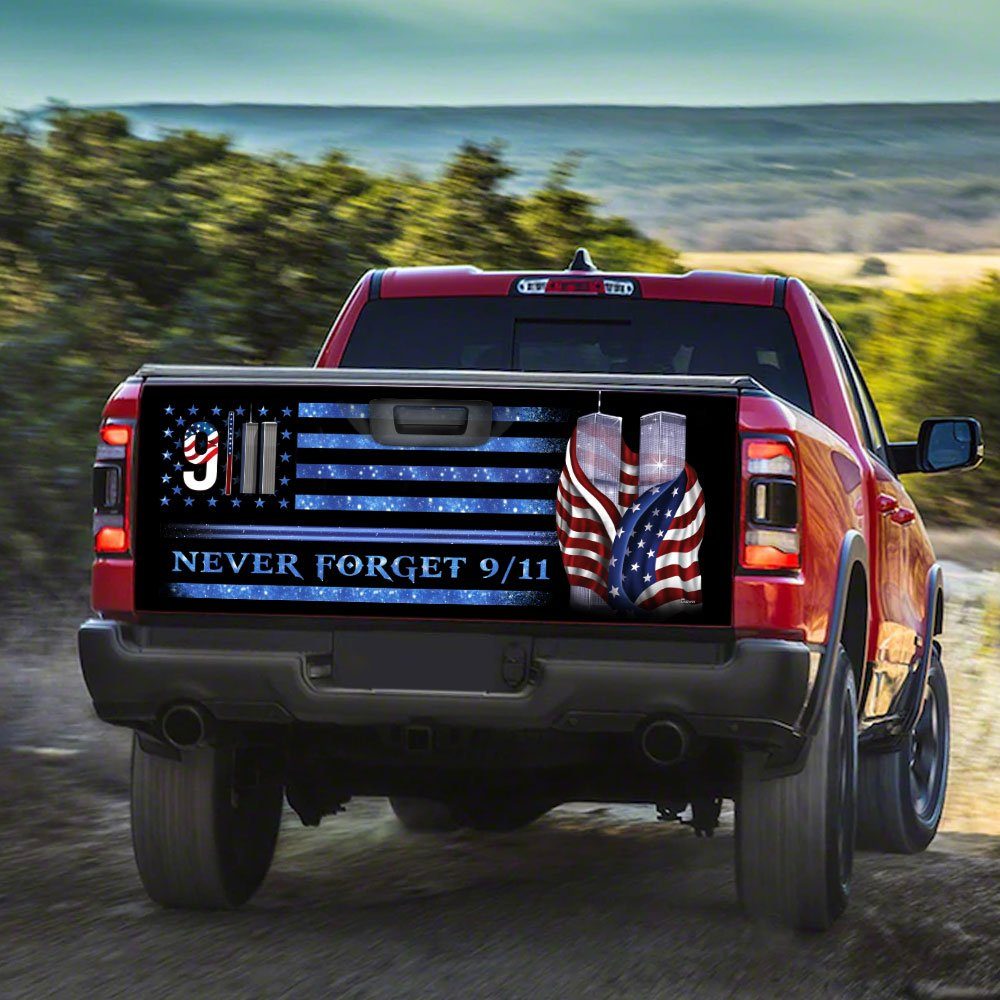 9/11 Never Forget Memorial Truck Tailgate Decal Sticker Wrap DDH2741F 9/11 Never Forget Memorial Truck Tailgate Decal Sticker Wrap DDH2741F