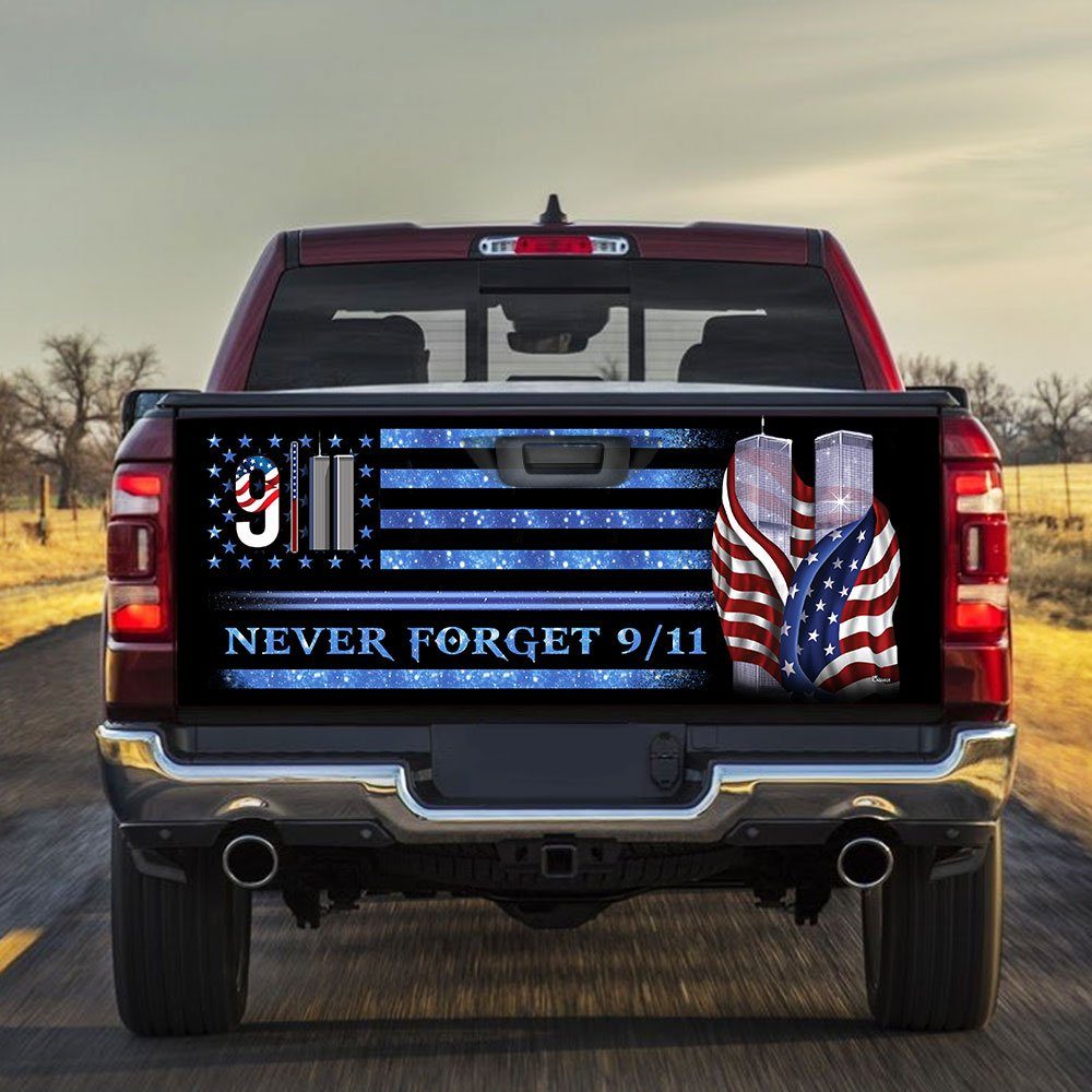 9/11 Never Forget Memorial Truck Tailgate Decal Sticker Wrap DDH2741F 9/11 Never Forget Memorial Truck Tailgate Decal Sticker Wrap DDH2741F