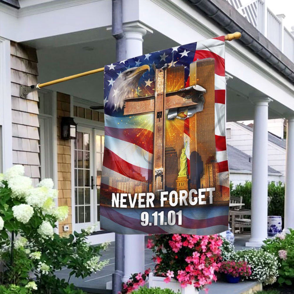 9/11 Never Forget Patriot Day Flag QNN526F