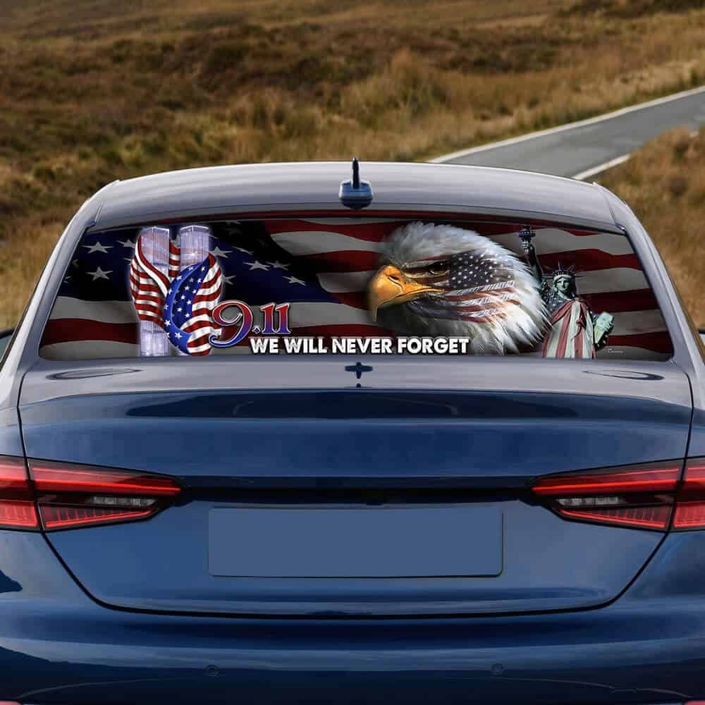 911 Never Forget Rear Window Decal PN334CD