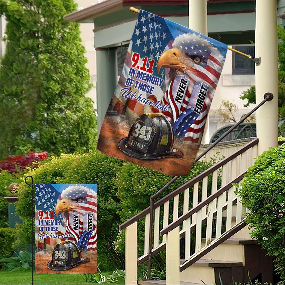 911 Patriot Day Never Forget Flag September 11th In Memory Of Those We Have Lost MLN375F