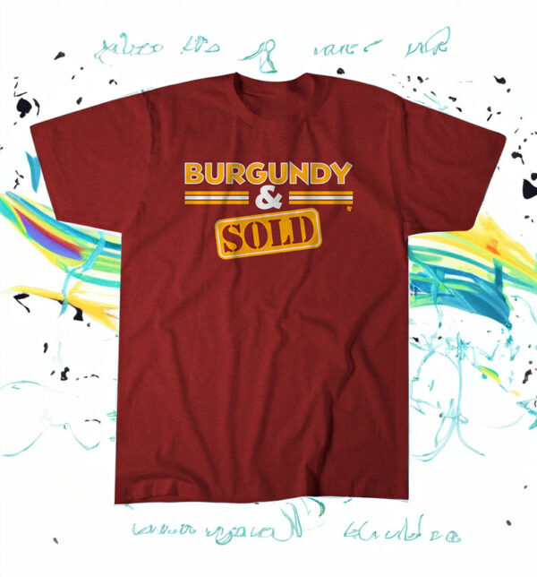 BURGUNDY & SOLD SHIRT