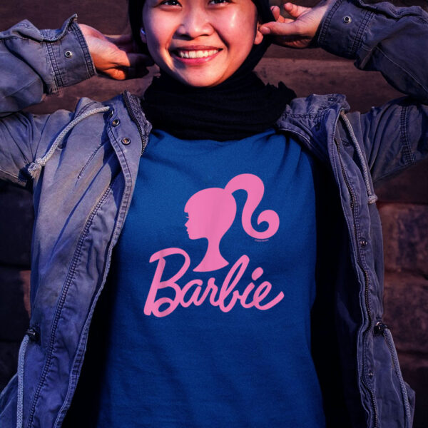 Barbie Barbie Pink Logo Glitter Shirt