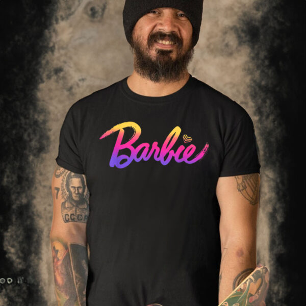 Barbie Pink Gradient Logo T Shirt